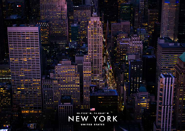 New York City Skyline at Night