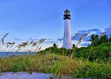 Lighthouse on a Coastal Dune