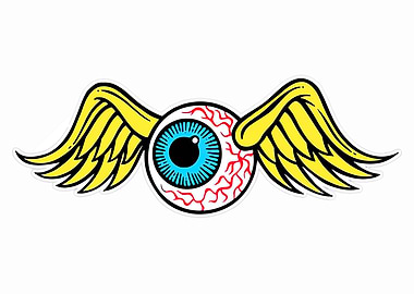 Flying Eyeball with Wings