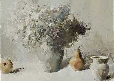 Still Life with Fruit and Vase
