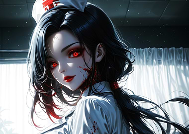 Bloody Nurse Anime Art