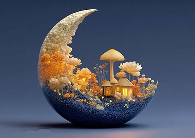 Enchanted Moon Garden Diorama
