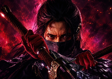Warrior with Crossed Swords