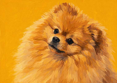 Pomeranian Dog Portrait