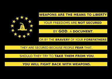 Don't Tread on Me Flag with Text