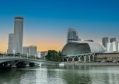Singapore Skyline and Marina Bay