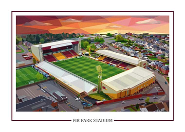 Fir Park Stadium Geometric Art
