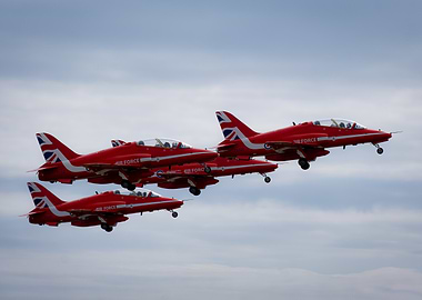 Red Arrows Formation Flying