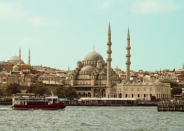 Istanbul Mosque and Ferry