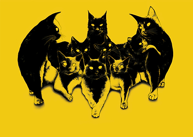 Bat-Signal Cat Crew