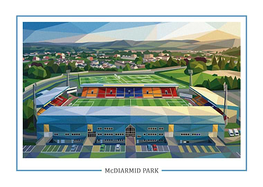 McDiarmid Park Stadium Illustration