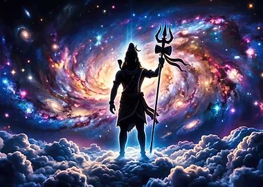 Shiva in Cosmic Nebula