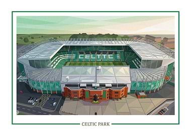 Celtic Park Stadium Illustration