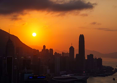 Hong Kong Skyline at Sunset
