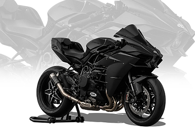 Black Matte Kawasaki Ninja H2R Motorcycle