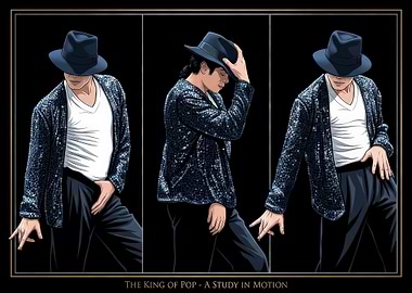Michael Jackson King of Pop Triptych