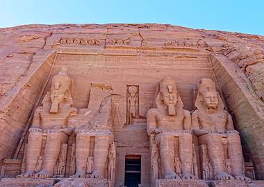 Ancient Egyptian Statues at Abu Simbel
