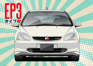 Honda Civic Type R EP3 Front View