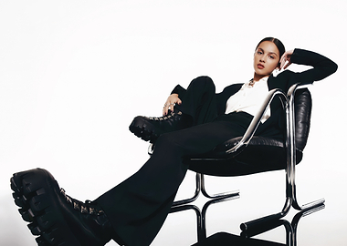 Olivia Rodrigo in a Black Suit