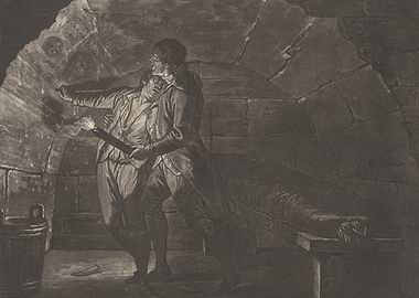 Grave Robbers in a Crypt