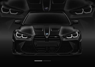 Matte Black BMW M3 Competition