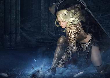 Fantasy Warrior Woman in Armor