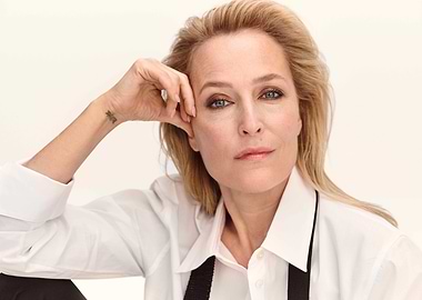 Gillian Anderson in White Shirt