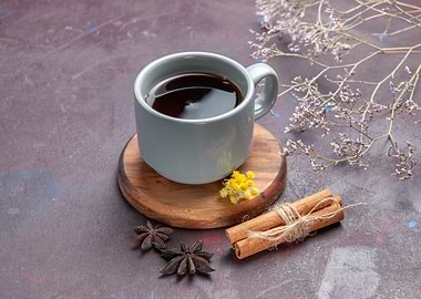 Coffee with Cinnamon and Star Anise