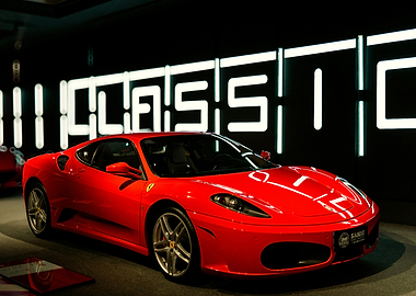 Red Ferrari Sports Car