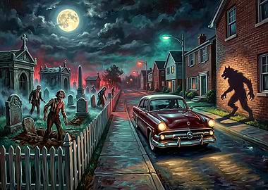 Michael Jackson Thriller Inspired Scene