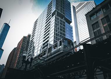 Elevated Train in Chicago