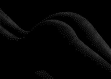 Abstract Halftone Wave Pattern