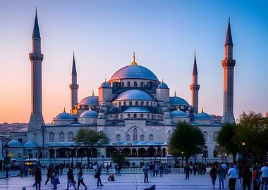 Suleymaniye Mosque at Sunset