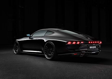 Black Brabus Coupe Rear View