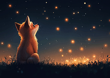 Fox Looking at Stars