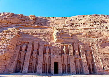 Ancient Egyptian Temple Facade
