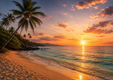 Tropical Beach Sunset
