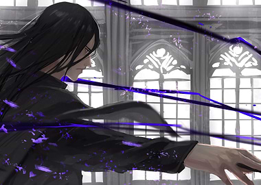character with dark energy