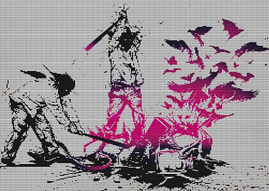 Graffiti Artist Releasing Birds