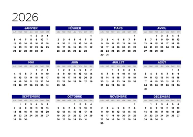2026 French Calendar