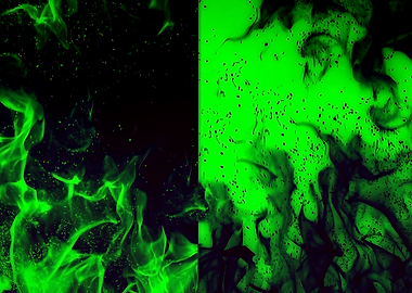 Green Fire and Sparks