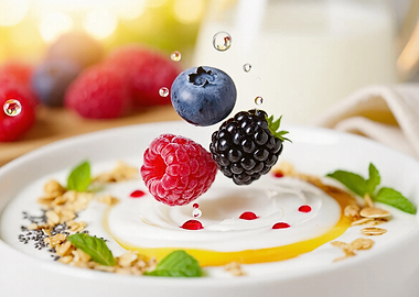 Berries and Yogurt Breakfast