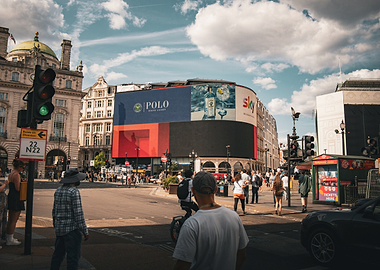 Piccadilly Circus London Street Scene