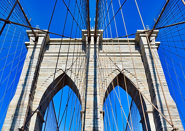 Brooklyn Bridge Towers and Cables