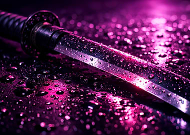 Purple Samurai Sword