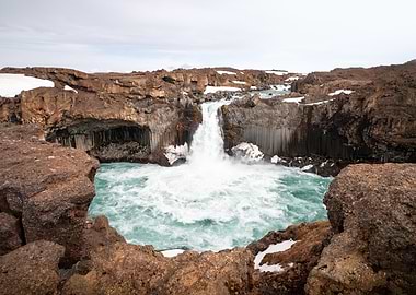 Aldeyjarfoss in the Basalt Landscape