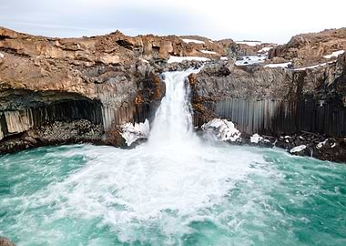 Aldeyjarfoss Waterfall in Iceland
