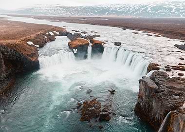 Godafoss Waterfall in Iceland