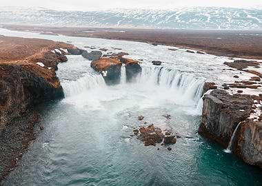 Goðafoss Waterfall in Iceland
