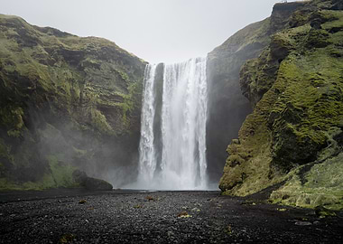 Majestic Skogafoss Waterfall in Iceland